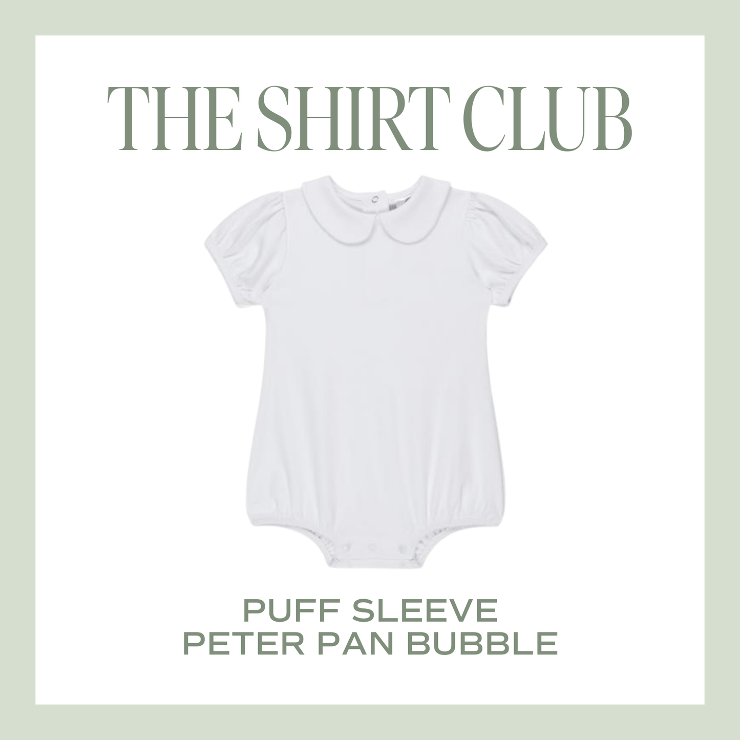 The Shirt Club – Puff Sleeve Peter Pan Bubble