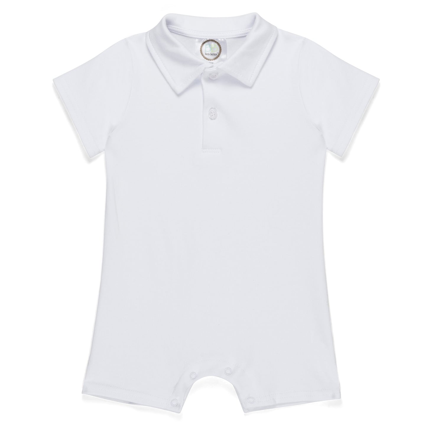 Short Sleeved Polo Romper