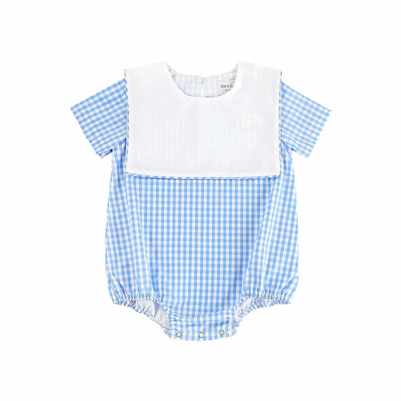 Spring Picnic Gingham Bubble - Boy