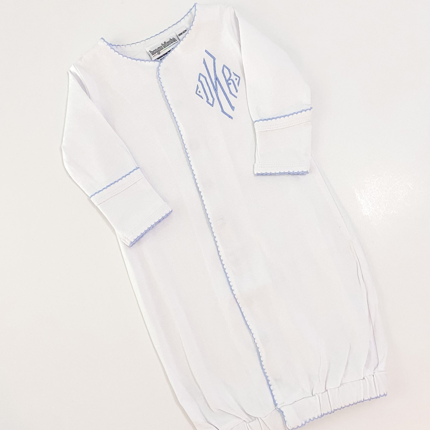 Picot Trim Snap Gown