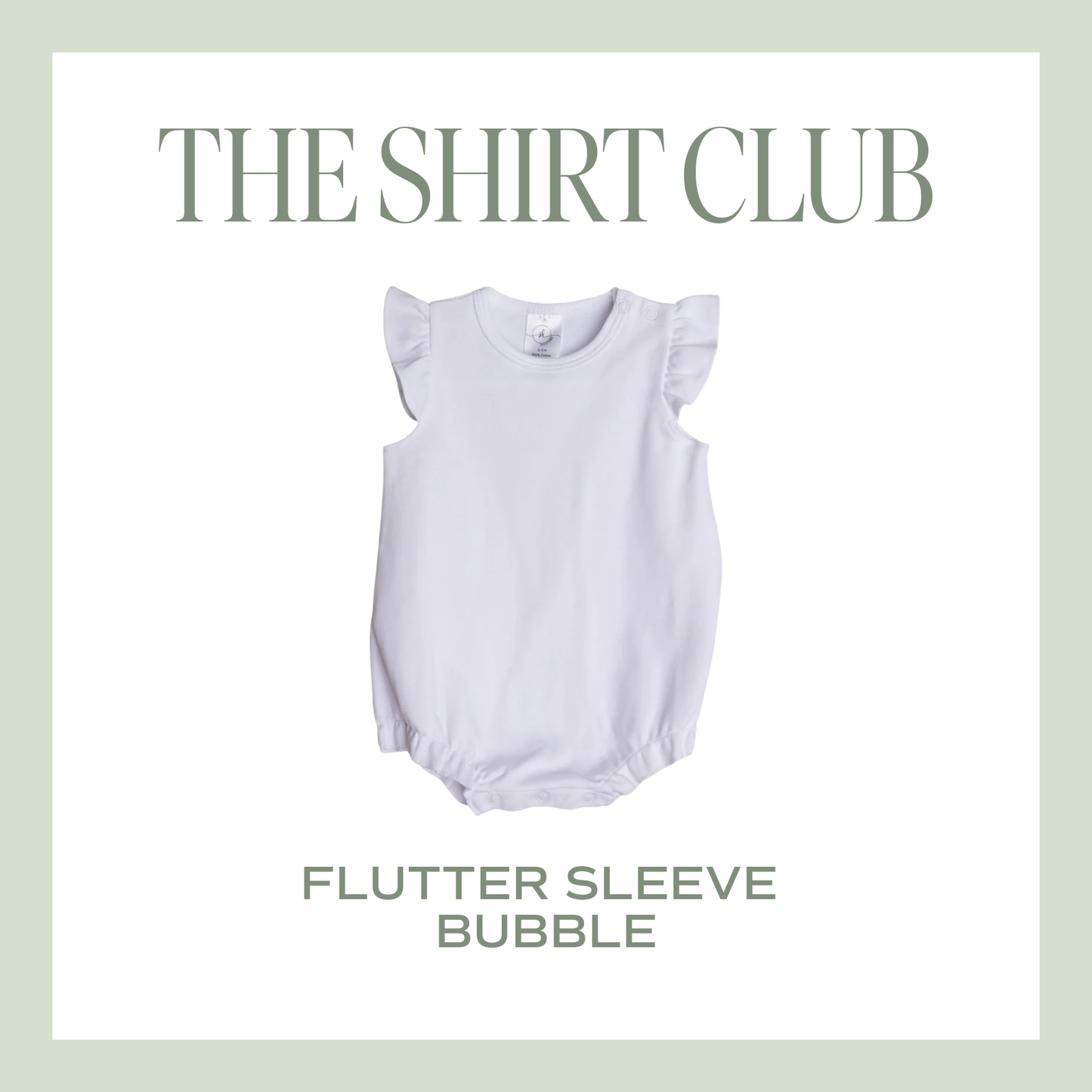 The Shirt Club – Flutter Sleeve Bubble