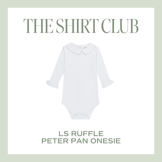 The Shirt Club – Long Sleeve Ruffle Peter Pan Onesie