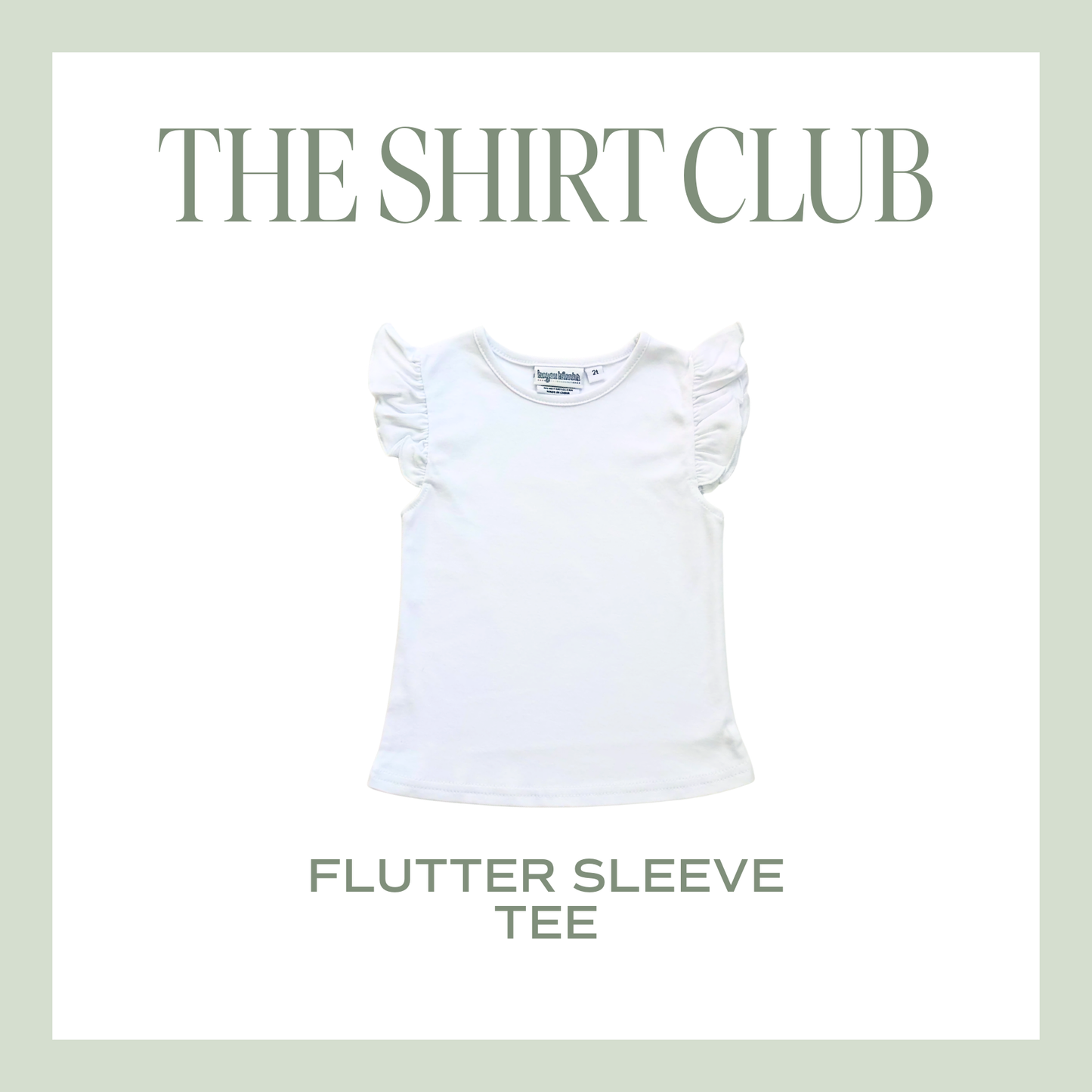 The Shirt Club – Flutter Sleeve Tee