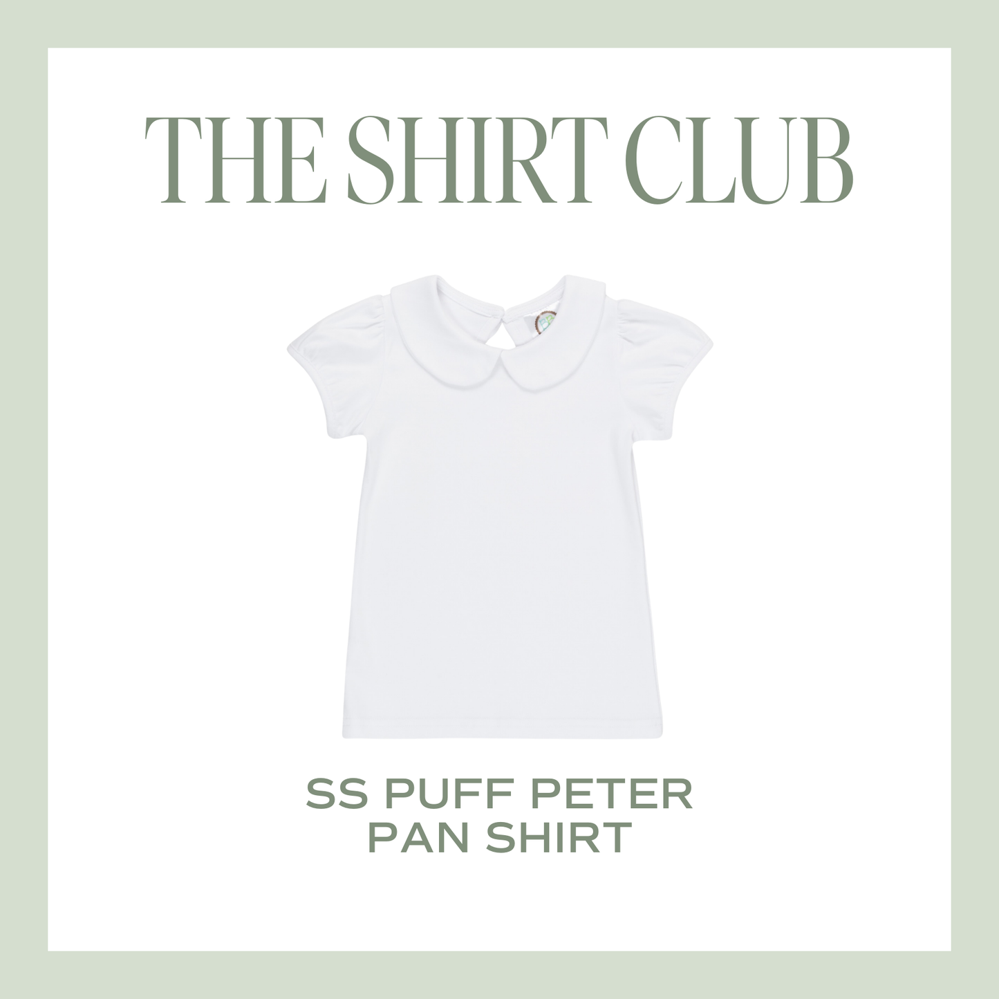 The Shirt Club – SS Puff Peter Pan Shirt
