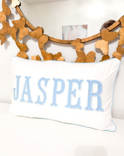 Personalized Piped Edge Pillow