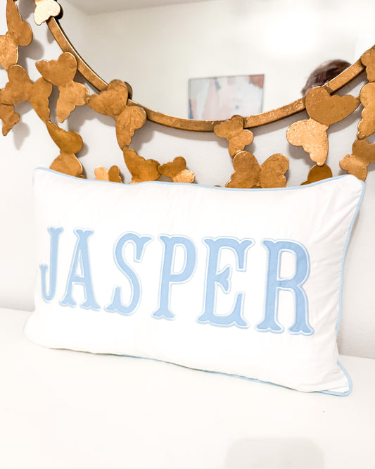 Personalized Piped Edge Pillow