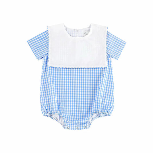 Spring Picnic Gingham Bubble - Boy