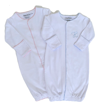 Picot Trim Snap Gown