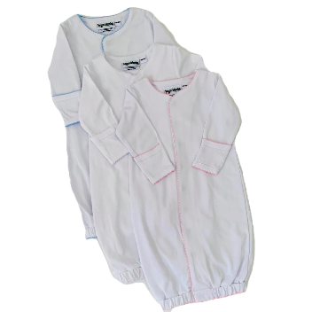 Picot Trim Snap Gown