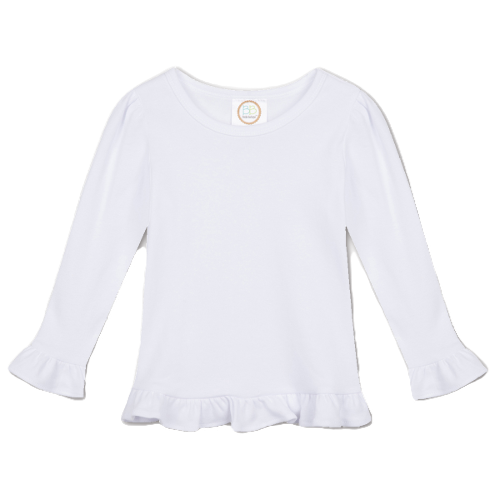 Long Sleeve Ruffle Tee