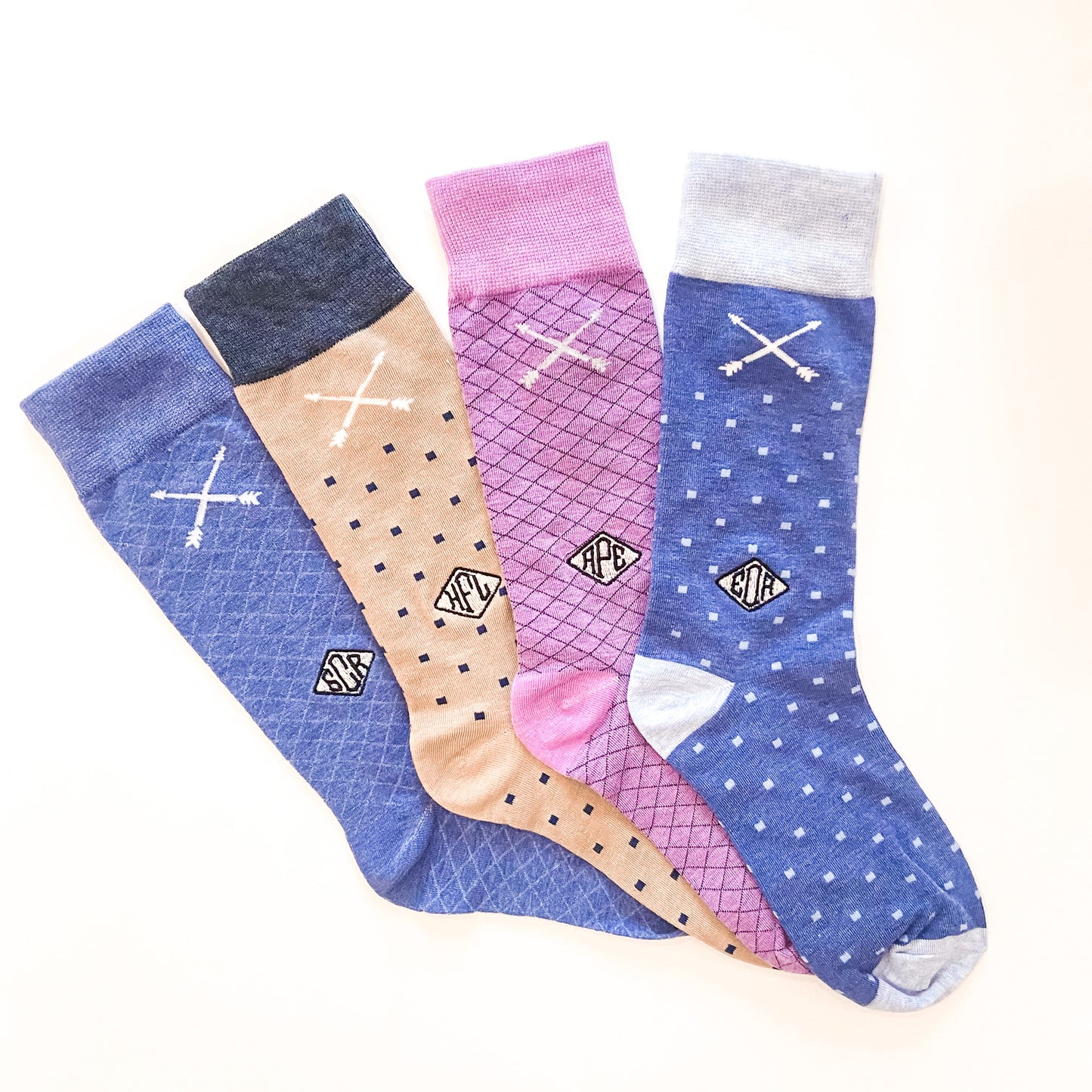 Monogrammed Men's Dress Socks